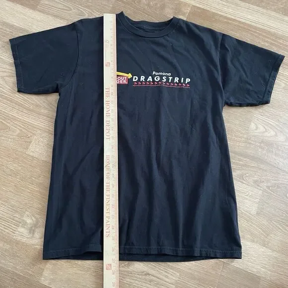 In N Out Pomona DragStrip T-shirt Black Size Medium Rare - Picture 2 of 7